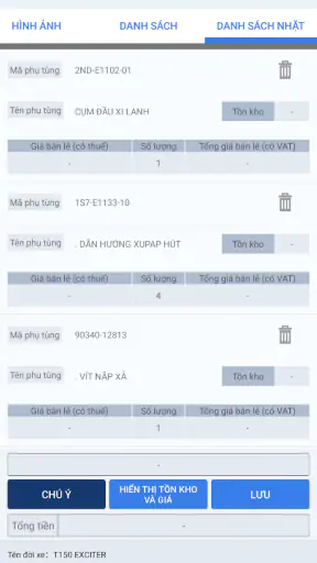 YAMAHA PartsCatalogue VNM screenshot