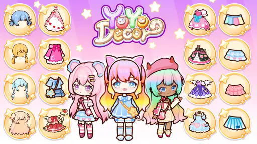 YOYO Decor: trò chơi thay đồ screenshot