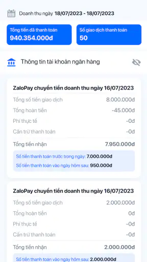 ZaloPay Merchant screenshot